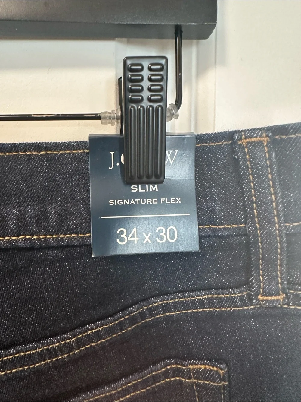 J Crew Mens Slim Signature Flex Dark Wash Denim Jeans SZ 34x30 NWT